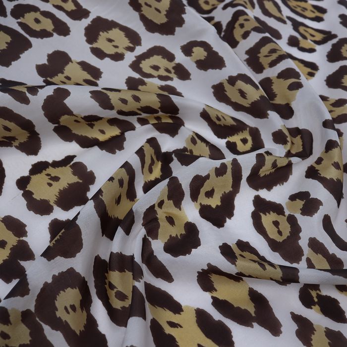 Ткань подкладочная шир.135см, леопард
