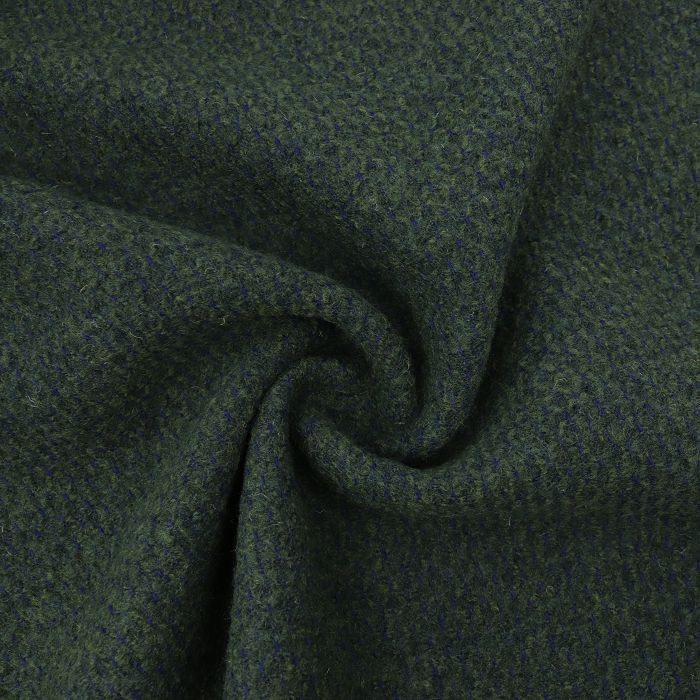 Ткань пальтово-костюмная шир.130см, цв.зелено-синий меланж