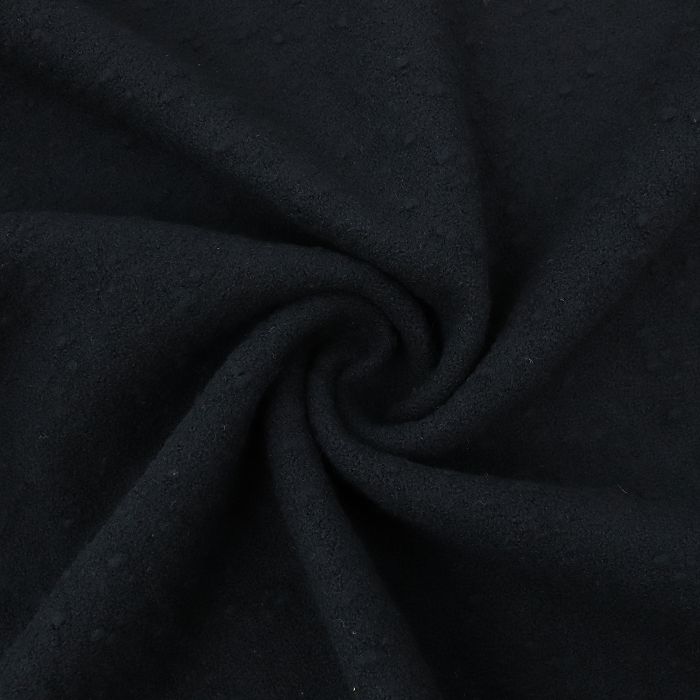 Ткань пальтово-костюмная шир.140см, цв.черный с пупурышками 