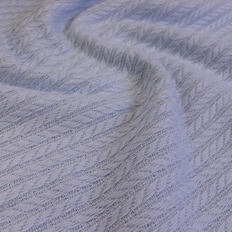 Вязаное полотно шир.240см, голубой