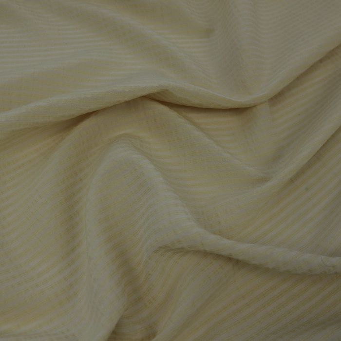 Ткань блузочная шир.135см, цв.св.бежевый с полосой