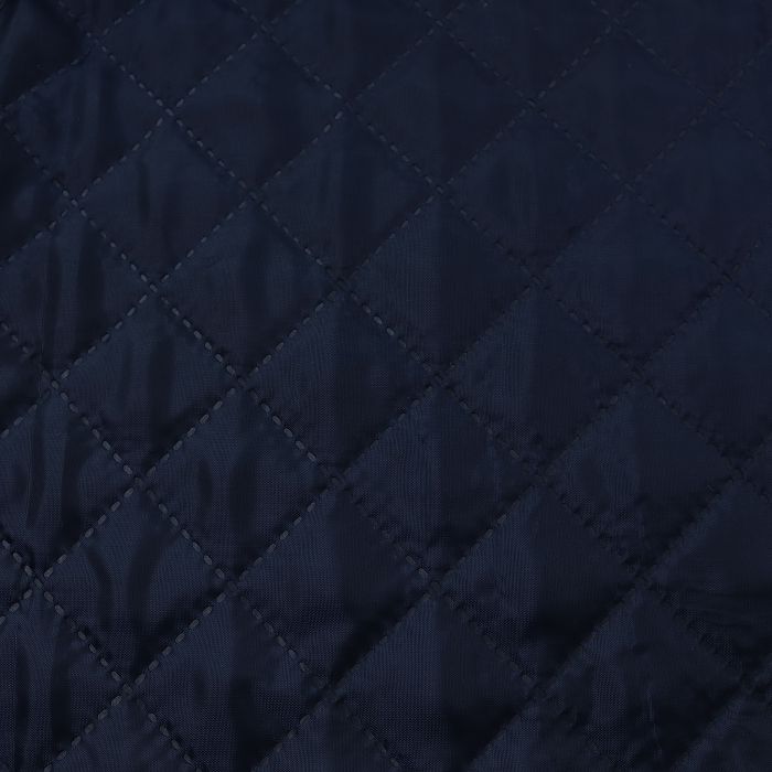 Ткань подкладочная стеганая шир.145см, цв. темно-синий