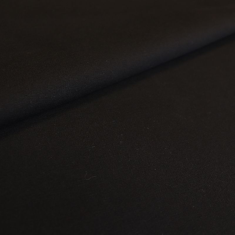 Футер 2-х нитка петля компакт пенье шир.180см, черный
