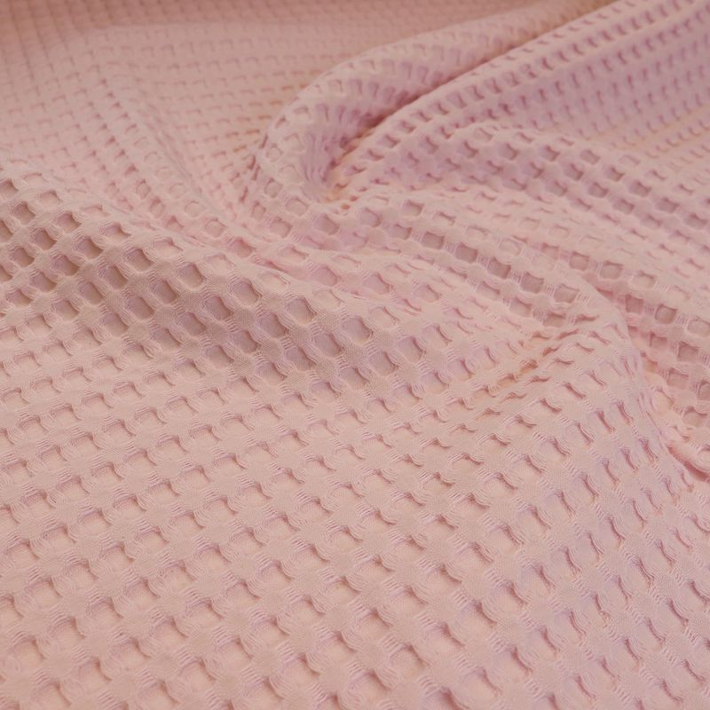 Ткань вафельная шир.240см, цвет розовый