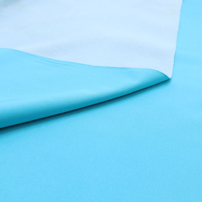 Ткань курточная 3х-слойная мембранная шир.150см, бирюза/голубой 
