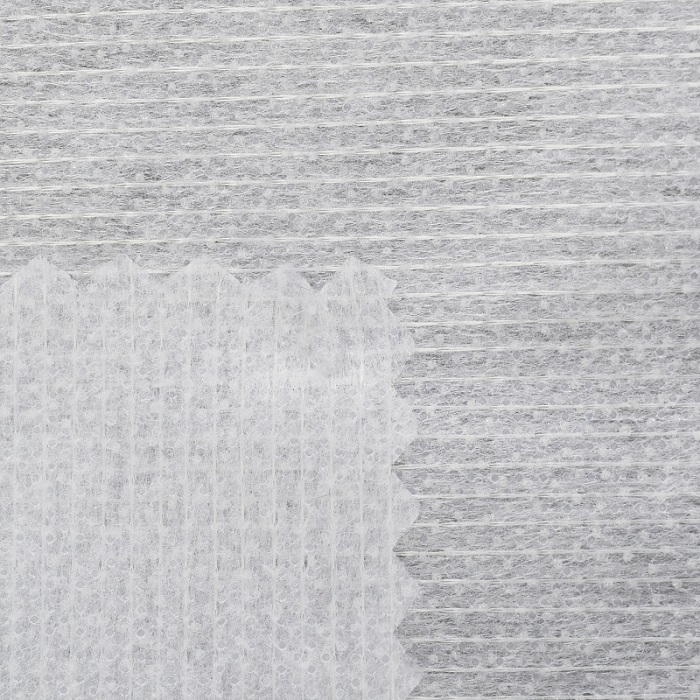 Флизелин IdealTex нитепрошивной с точечным клеевым покрытием, клей РА,шир.90см, пл.44г/м², цв.белый