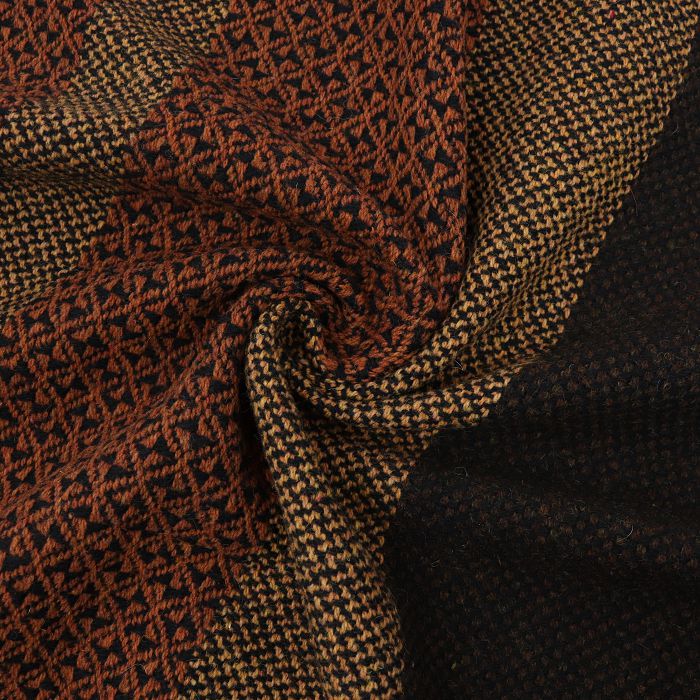 Ткань пальтово-костюмная шир.140см, цв.рыжие полосы