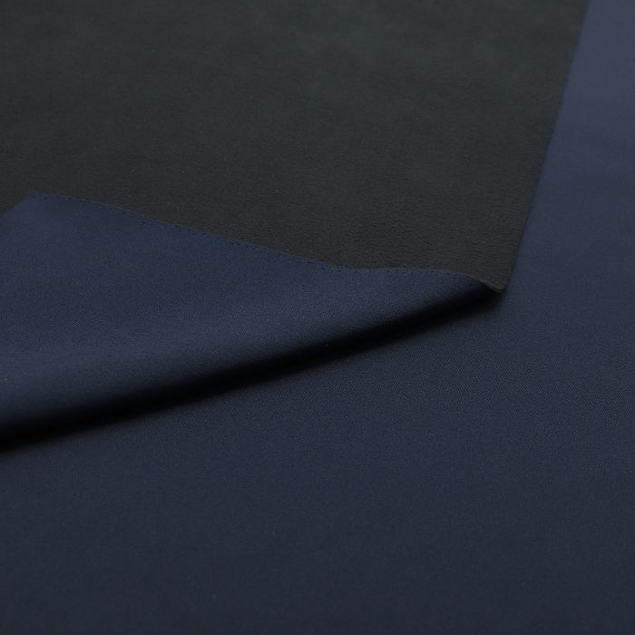 Ткань курточная 3х-слойная мембранная шир.150см, т.синий/черный